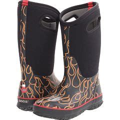 flame boots boots rubber rain boots black  red