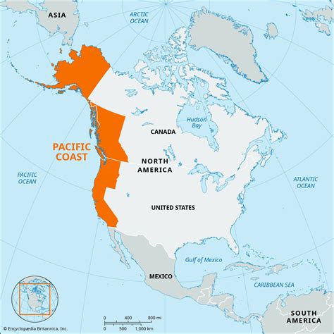 pacific coast geography history map facts britannica