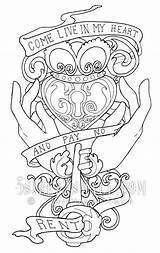 Claddagh Celtic sketch template