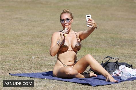 aisleyne horgan wallace strips off during the august