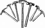 Hammer Hammers Clipart Types Tools Blacksmith Drawing Different Hand Tattoo Metal Nail Etc Clip Cliparts Work Usf Edu Tool Nails sketch template