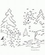 Unir Lineas árboles Números sketch template