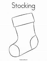 Stocking Coloring Christmas Pages Drawing Sock Outline Stockings Template Candy Cane Kids Tracing Patterns Noodle Twisty Holiday Twistynoodle Sketch Printable sketch template