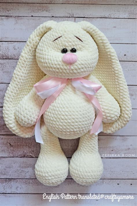 crochet big flappy ear bunny amigurumi  pattern