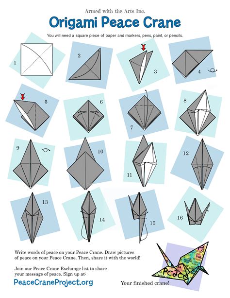 origami crane printable instructions printable word searches