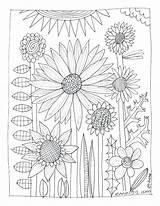 Coloring Pages Wildflowers Garden Flower Wildflower Japanese Adult Wild Book Color Getdrawings Printable Getcolorings Drawing sketch template