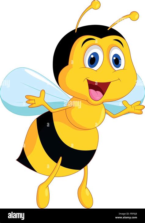 Cute Dibujos Animados De La Abeja Imagen Vector De Stock Alamy