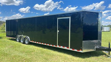 enclosed cargo trailer  triple axle merica cargo trailers ga