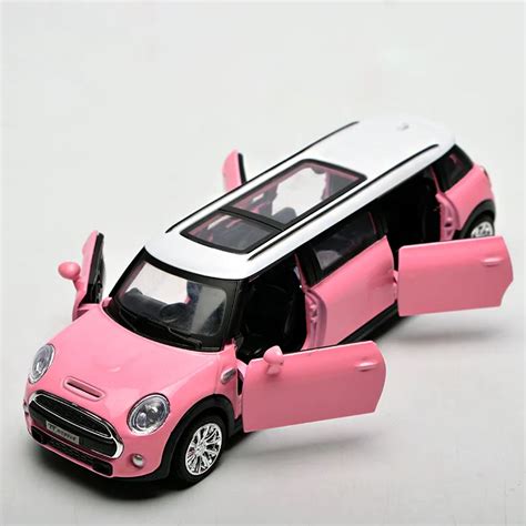 metal car toy models mini cooper car model sound light emulation electric pull  car