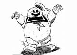 Coloring Ghostbusters Pages Marshmallow Man Puft Stay Slimer Kids Printable Drawing Print Clipartmag Template sketch template