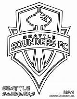 Seattle Sounders Mariners Mls Colouring Rapids Dallas Ball sketch template