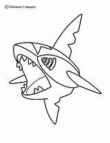 Pokemon Sharpedo Hellokids sketch template