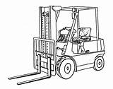 Truck Coloring Pages Semi Fork Lift Drawings Forklift Kids Clipart Clip Sketch Trucks Equipment Library Boys Pallet Front Popular Reach sketch template