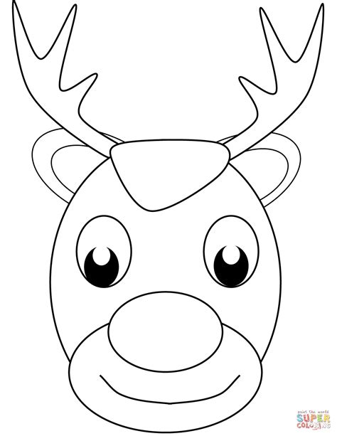 view reindeer christmas coloring pages  kids printable png colorist