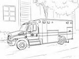 Coloring Vehicles Rescue Emergency Pages Car sketch template