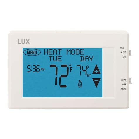 lux  volt  day touch screen programmable thermostat   programmable thermostats