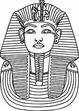 Egyptian Coloring Pages Mummy Drawing Pharaoh Sarcophagus Mask Ancient Cat Printable Egypt Tutankhamun Nefertiti Colouring Drawings Queen Getdrawings Templates Statue sketch template