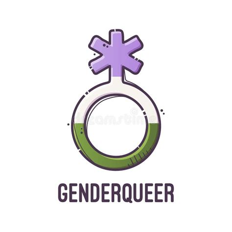 Gender Symbol Genderqueer Signs Of Sexual Orientation Vector Stock