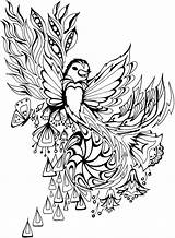 Erwachsene Zum Ausmalen Dover Feder Publications Vogel Colouring Doverpublications sketch template