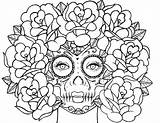 Roses Colouring Getcolorings Colo sketch template