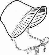 Bonnet Pilgrim Clipart Coloring Pioneer Baby Pages Clip Girl Printable Hat Thanksgiving Cliparts Drawing Template Easter Library Transparent Kids Clipground sketch template