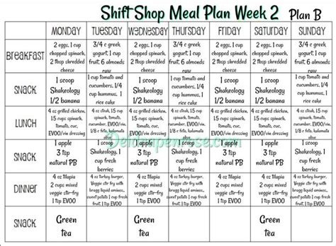 pin  clean eating meal plans