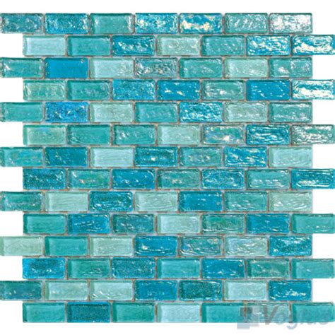 Rainbow Brick Iridescent Glass Mosaic Voglus Mosaic