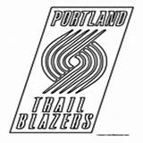 Coloring Pages Nba Blazers Trail Portland Basketball Pdf Colormegood Sports Resolution sketch template