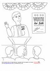 Election sketch template