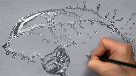 pencil drawings realistic water dropo anatomy   water drop