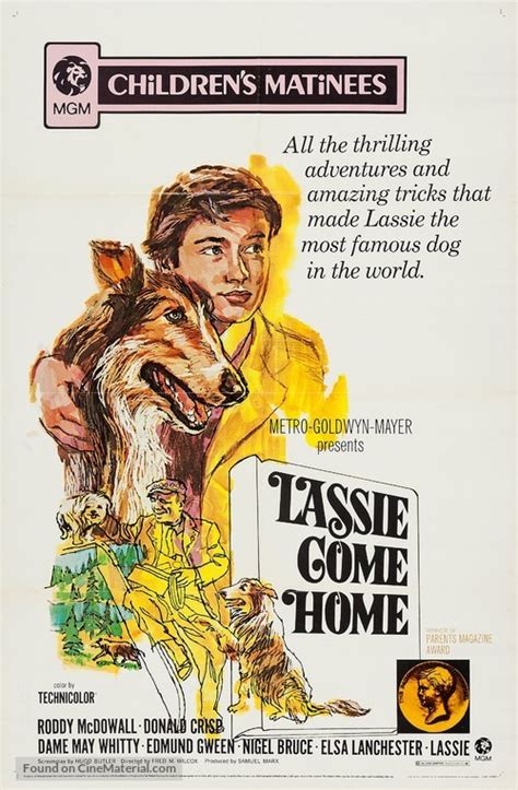 lassie come home 1943 re release movie poster