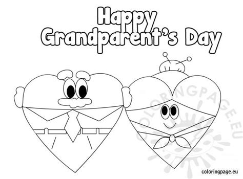 happy grandparents day coloring sheets coloring page