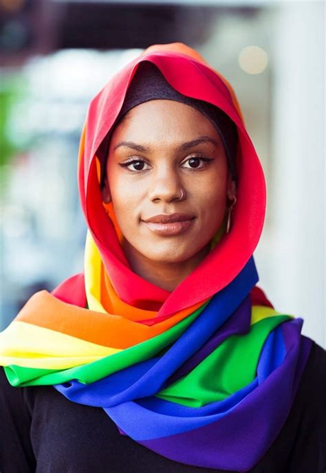 muslim fashion designer creates rainbow hijab to support same sex marriage
