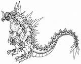 Godzilla Coloring Pages Space Gigan Print Coloring4free Worm Printable Scatha Spacegodzilla Getcolorings Getdrawings Vs Color Monster Sheets Sh Deviantart Colorings sketch template