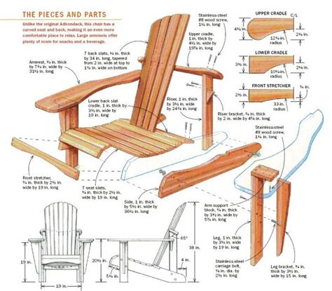 adirondack chair  plans   build diy woodworking blueprints