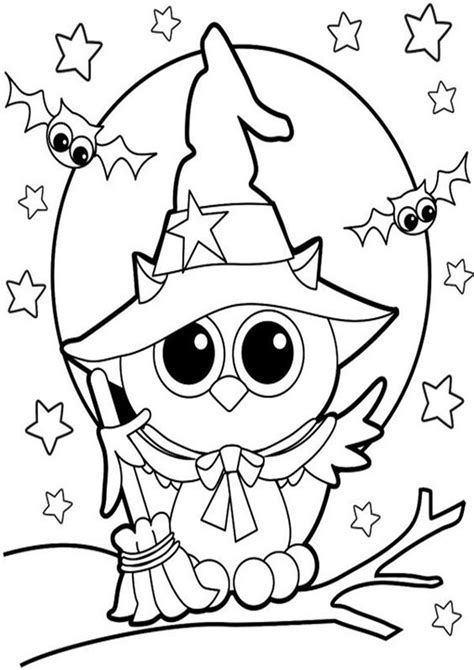 easy  print owl coloring pages coloriage halloween
