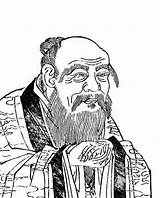 Daoism Laozi sketch template
