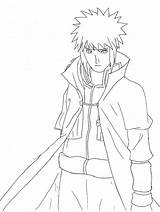 Minato Pages Coloring Naruto Namikaze Template Hokage sketch template
