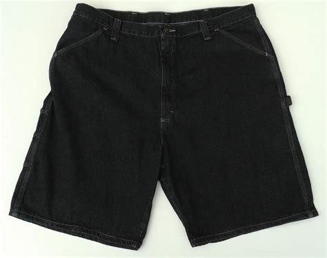 wrangler originals black denim cargo jean shorts mens  rn