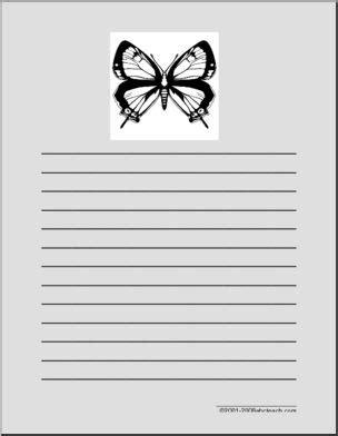 writing paper butterfly elementary abcteach