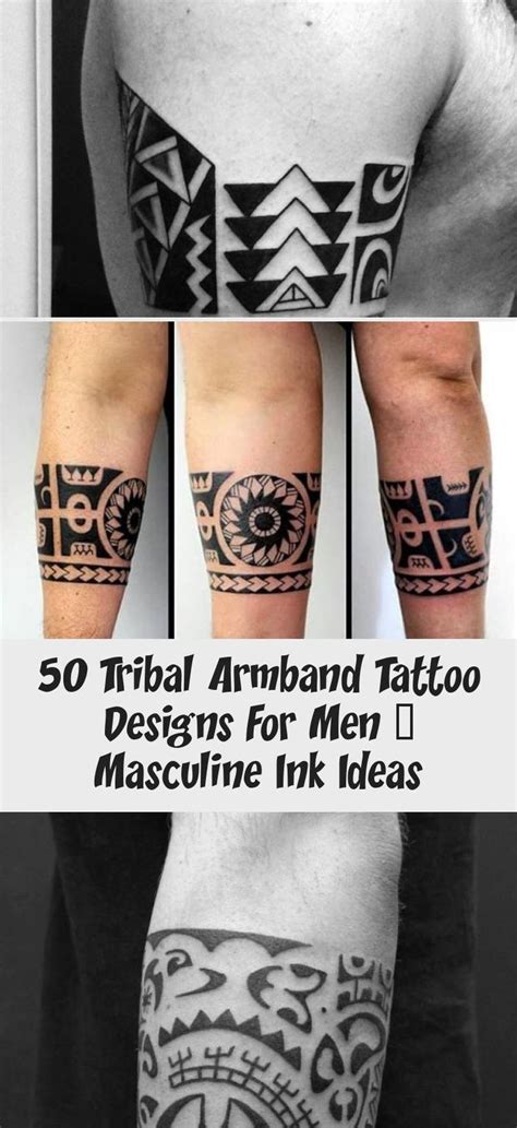 50 Tribal Armband Tattoo Designs For Men Masculine Ink
