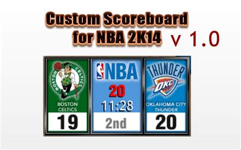 Custom Scoreboard V1 0 Nba 2k14