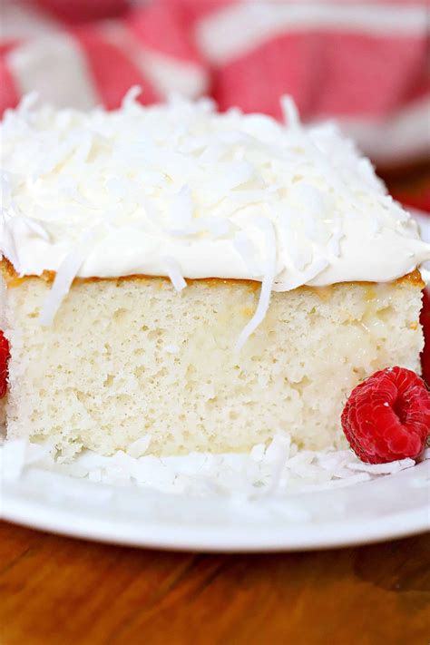 easy coconut cream cake recipe yummy healthy easy coconut cream