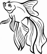 Coloring Fish Pages Tropical Printable Beta Cool Goldfish Print Kids Clipart Realistic Adult Gold Swimming Cod Coloringpagebook Books Colouring Book sketch template