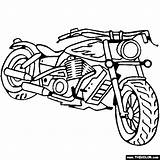 Coloring Chopper Bike Dirt Pages Motocross American Motorcycles Motorcycle sketch template