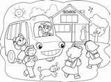Pupils Schoolbus Kidspressmagazine Colorir Schoolboys Escuela sketch template