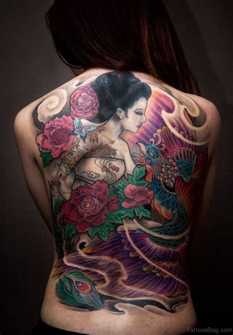 thin geisha girl tattoo