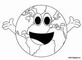Earth Sorrindo Sorridente Tudodesenhos sketch template
