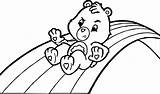 Care Coloring Rainbow Lot Bears Sliding Adventures Wecoloringpage Pages sketch template