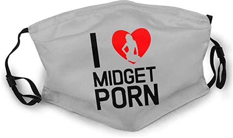 I Love Midget Porn Fashion Adult Mask Double Sided Printing Dust Mask